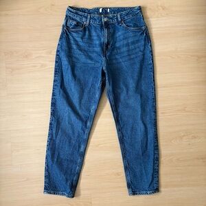 3 for $30 🌸 H&M Dark Wash Mom Jeans High Rise Size 14 | Vintage Style Denim